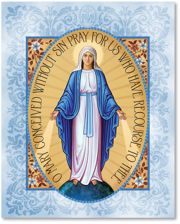 Miraculous Medal Plaque Icon
