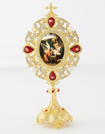 Monstrance Style Christmas Icon Ornament