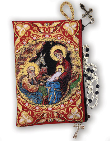 Nativity Rosary Pouch