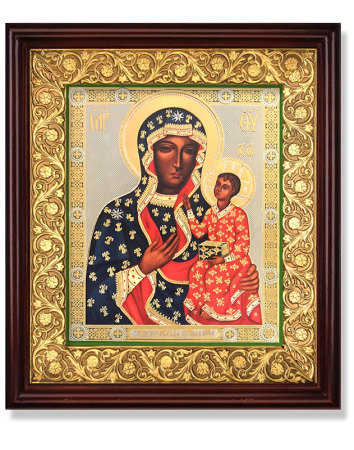 Ornamental Icon Shrine - Our Lady of Czestochowa