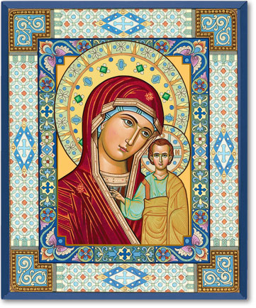 Ornamental Virgin Mary Icon