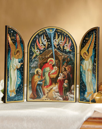 Russian Nativity Triptych