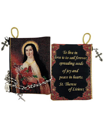 Saint Therese Rosary Pouches - set of 6