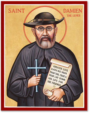 St. Damien of Molokai Icon