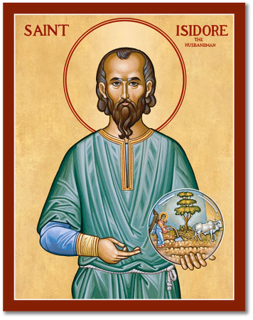 St. Isidore the Farmer Icon