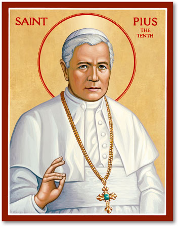 St. Pius X Icon