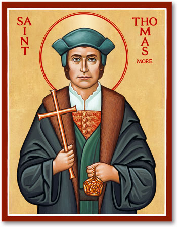 Men Saint Icons: St. Thomas More Icon | Monastery Icons