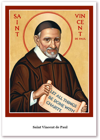 St. Vincent de Paul Holy Cards