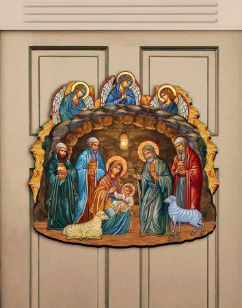 Nativity Icon Door Hanging