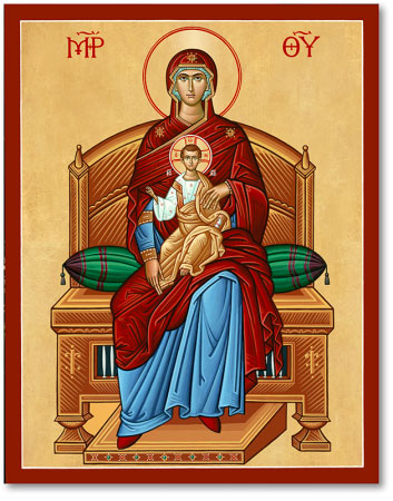 Virgin Enthroned Icon