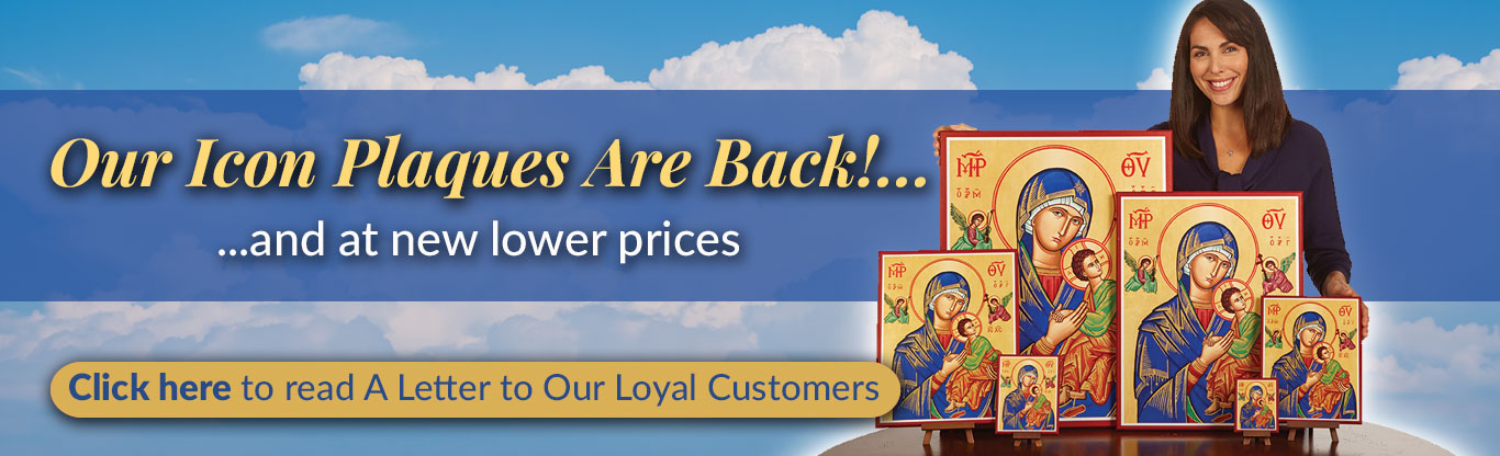 Our Monastery Icons Plaques are Back!