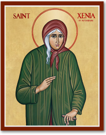 Saint Xenia of St Petersburg Icon