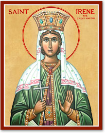 Saint Irene the Great Martyr Icon