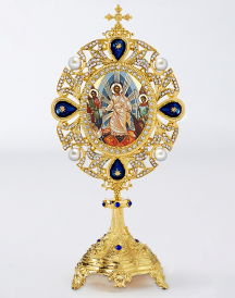 Heirloom Monstrance Style Risen Christ Ornament