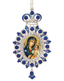 Blue Ornament - Blue Madonna