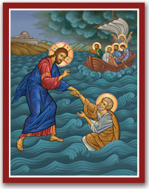 Christ Saves Saint Peter icon