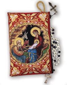 Nativity Rosary Pouch