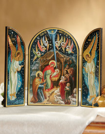 Russian Nativity Triptych