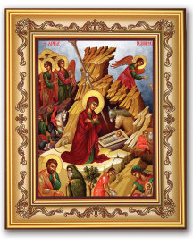 Nativity Icon - Gold Framed