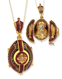 Virgin Mary Red Pendant