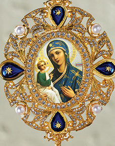 Monstrance Style Icon Ornaments