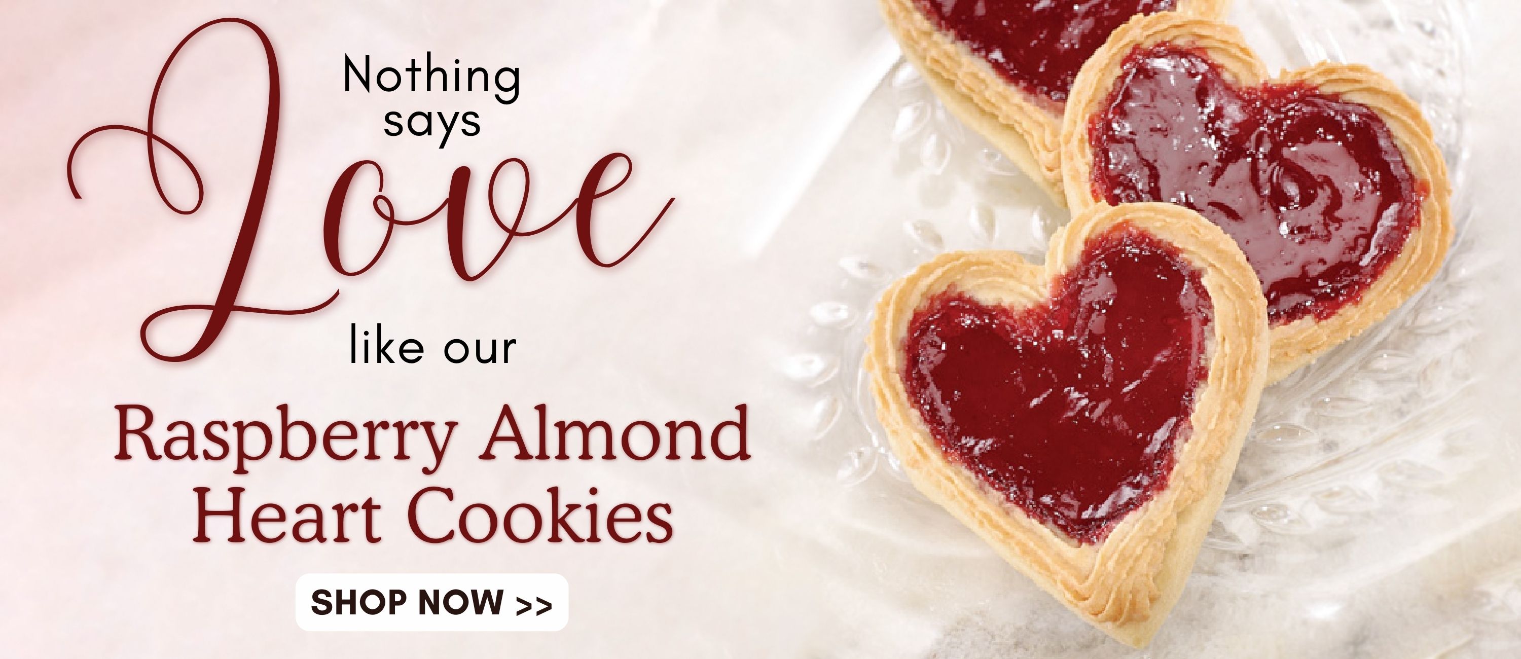 Nothing Says Love Like Raspberry Almond Heart Cookies