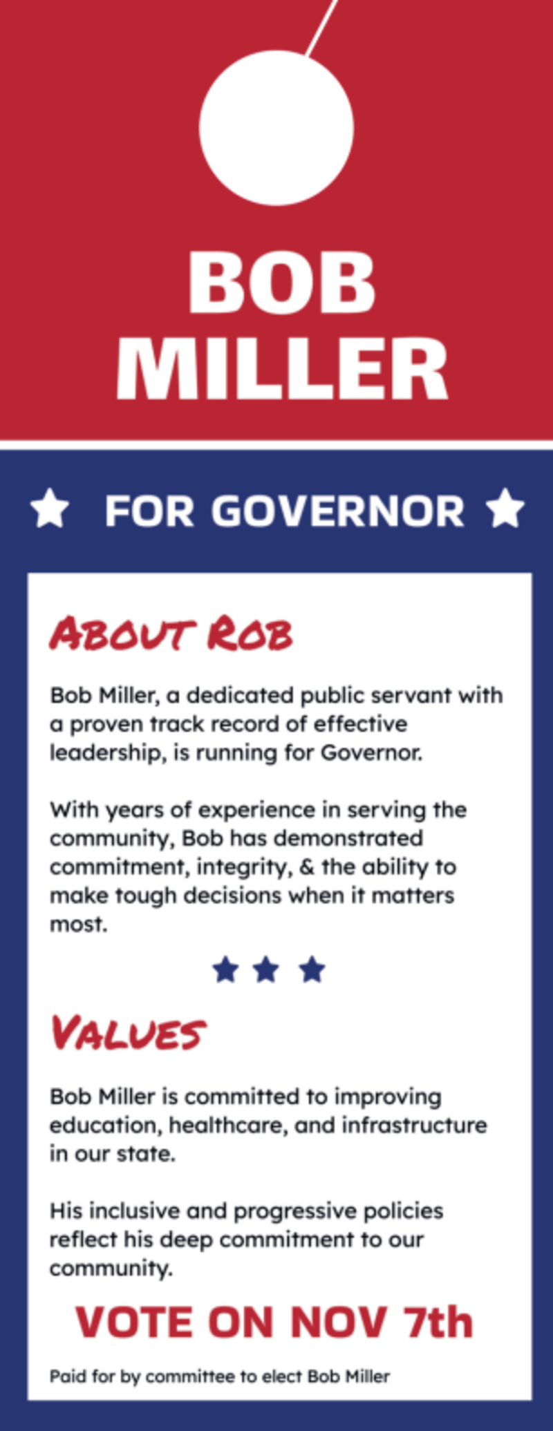 Campaign Door Hanger Templates