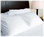 LodgMate Tone-on-Tone Stripe 200 ct. Sheets & Pillowcases