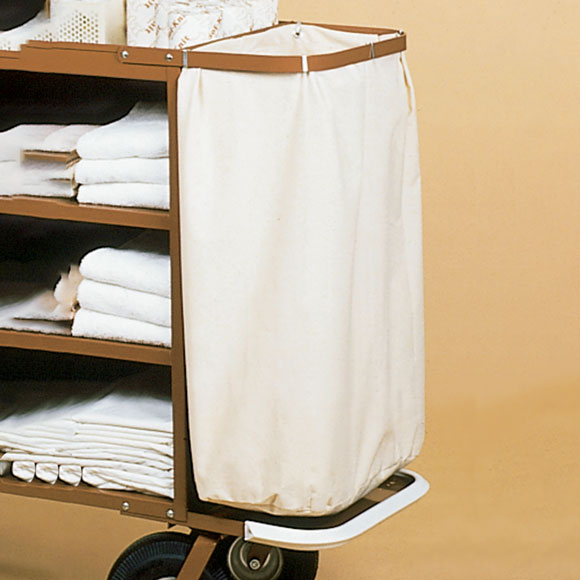 4 Bu. Canvas Laundry Bag; White, Housekeeping / Maid's Carts National Hospitality Supply