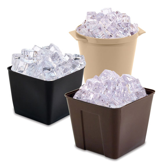 Durable Plastic Ice Buckets & Room Trays, Ice Buckets & Room Trays