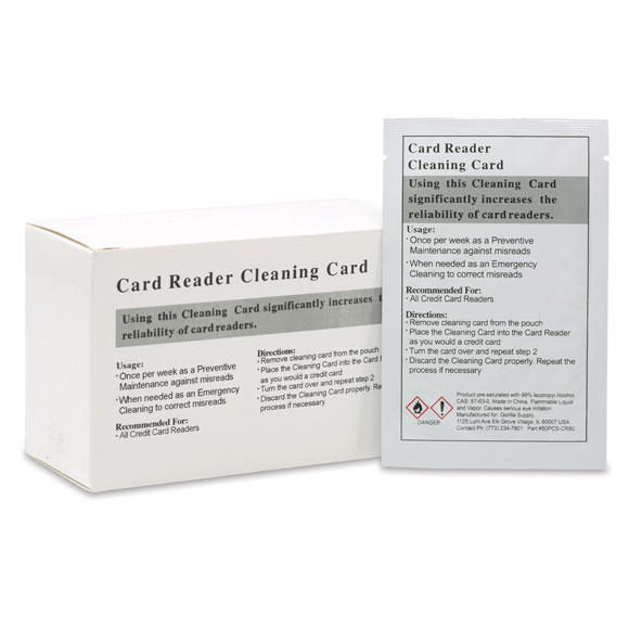 Key Card Lock Cleaning Card