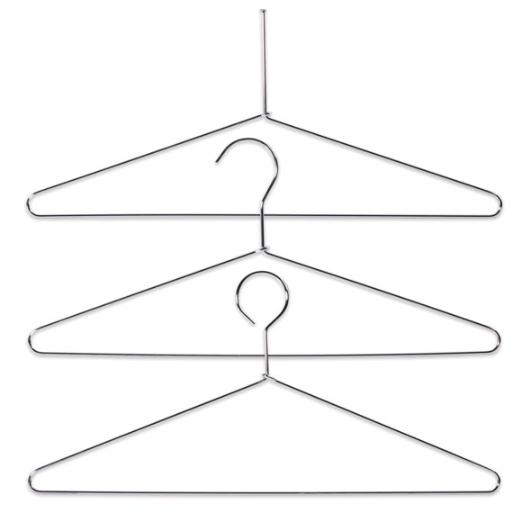 LodgMate Chrome Metal Hangers National Hospitality Supply