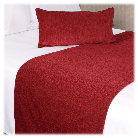 Princeton Chenille Bed Scarf & Bolster Collection National Hospitality