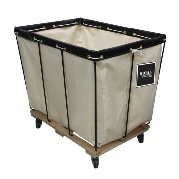 Royal Basket Laundry Truck w/ Removable White Canvas Liner