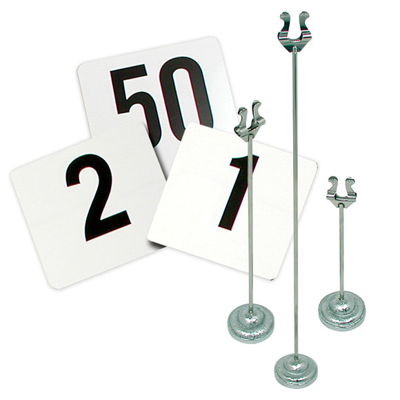 Table Numbers & Stands, Tabletop Sign Holders National Hospitality Supply