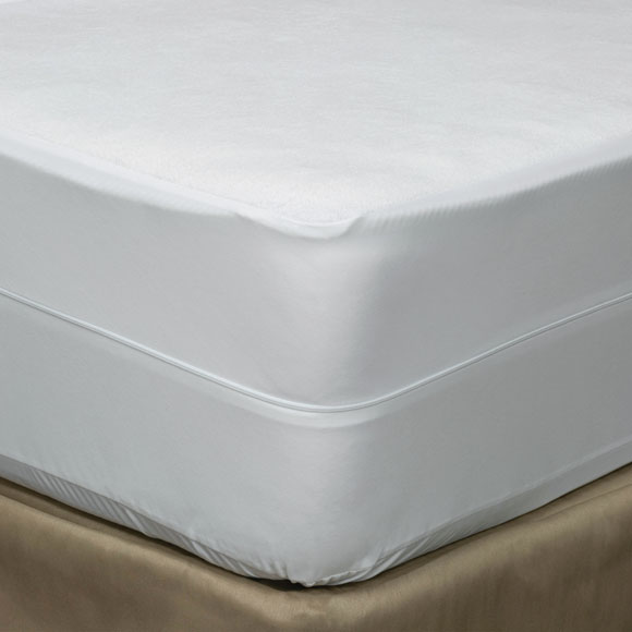 Terry Cloth Zippered Mattress Protectors National Hospitality Supply