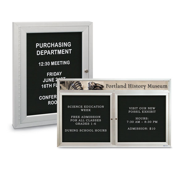 Enclosed Acrylic Letter Boards, Message Boards National Hospitality Supply