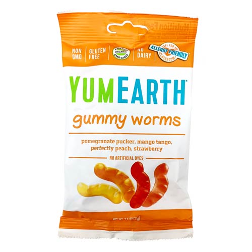 YumEarth Assorted Gummy Worms * 2.5 OZ