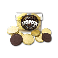 Vermont Nut Free Chocolate Coins Chest (Dark) * 12 PC - Product Image