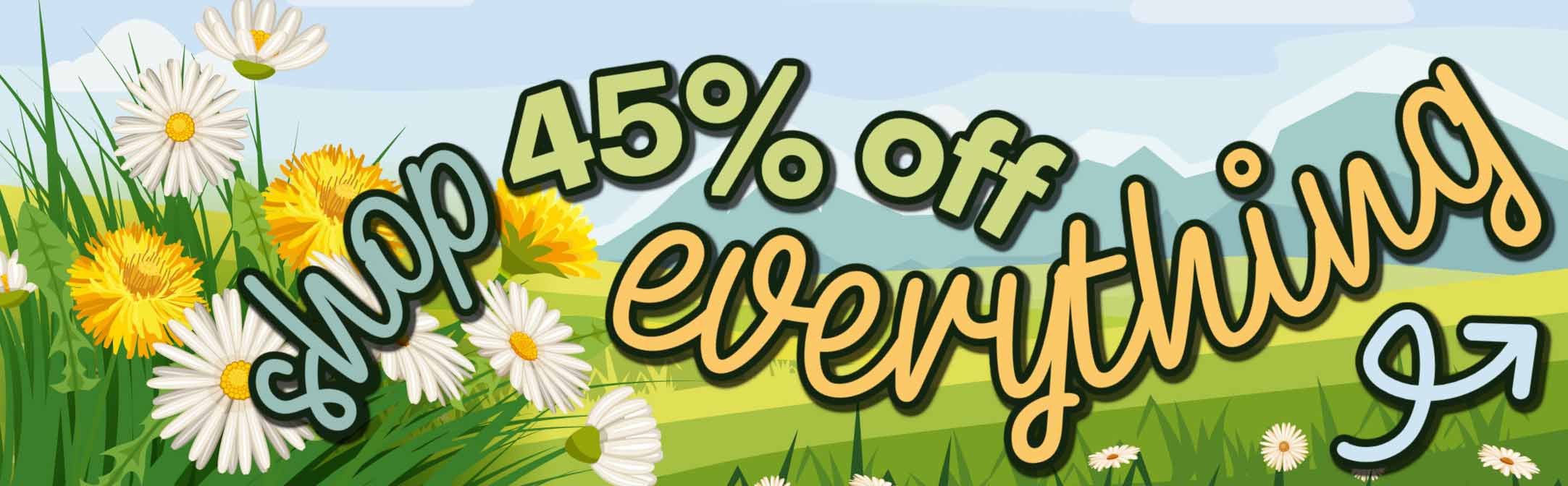 shop 45% off everything