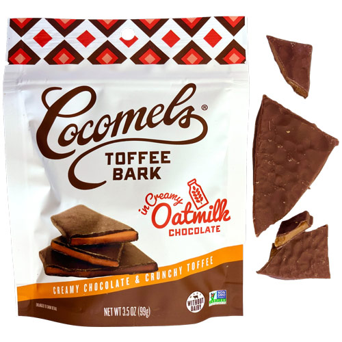 Cocomels Vegan Toffee Bark - Creamy Oatmilk Chocolate * 3.5 OZ