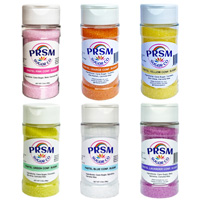 Confectioners Natural Sanding Sugar (Small) - Pastel Set (6 x 3.5oz Shakers) - Product Image