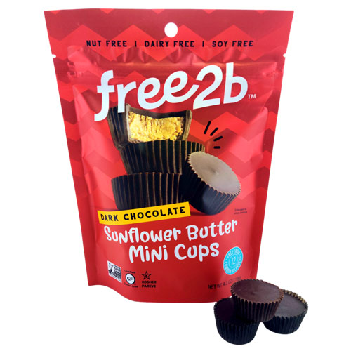 free2b Sunflower Butter MINI Cups - Dark Chocolate * 4.2 OZ