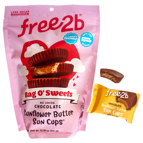 free2b Bag O' Sweets - Sunflower Butter Cups (Singles) - Rice Chocolate * 20 PC