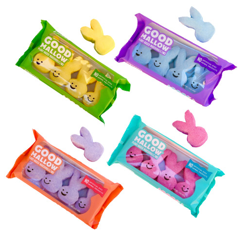 GoodMallow Plant-Based Marshmallows - Bunnies (4 COLOR SAMPLER) * 4 PC * 4 PK