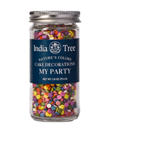 India Tree Nature's Colors Cake Decorations - My Party * 2.8 OZ - Product Image