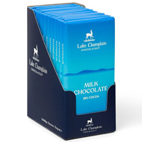 Lake Champlain Organic Chocolate Bar - Milk - 38-Percent Cocoa * 3 OZ * 12 PK