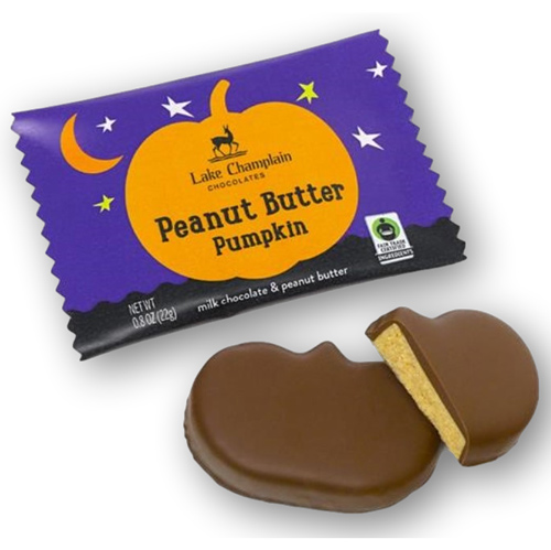 Lake Champlain Fair Trade Pumpkin - Milk Chocolate w/ Creamy Peanut Butter