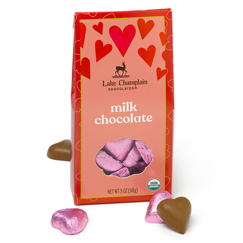 Lake Champlain Organic Hearts Gift Box - Milk Chocolate * 17 PC