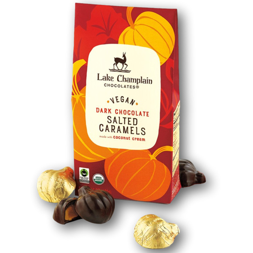 Lake Champlain Vegan Pumpkins - Dark Chocolate Salted Caramel * 10 PC